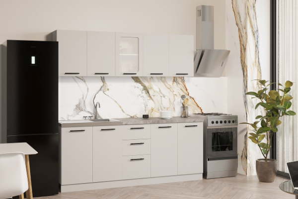 Збірна модульна кухня серія Комфорт довжина 2 метри із стільницею купити онлайн замовити інтернет магазин