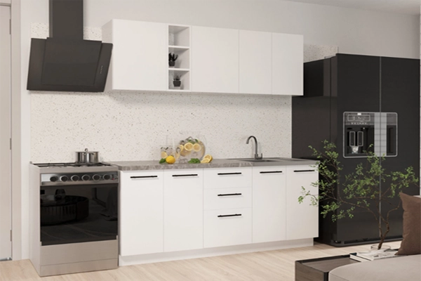 Кухня пряма збірна модульна, довжина 1,6 метри, купити онлайн замовити, інтернет магазин