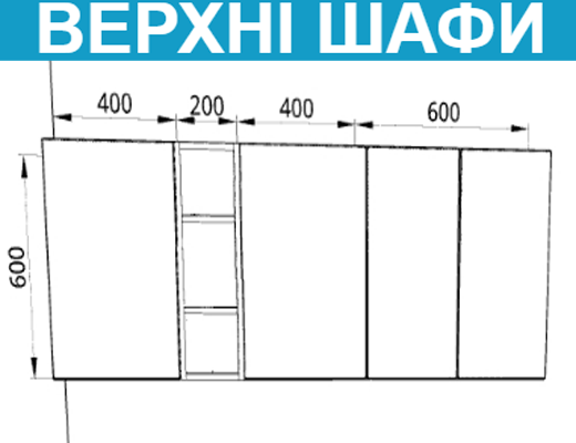 Купити онлайн: Кухня пряма збірна модульна, довжина 1,6 метри, колір - Білий зі стільницею