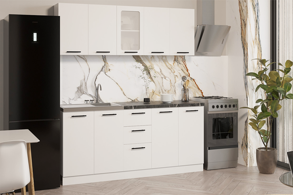 Кухня модульна біла купити онлайн замовити інтернет магазин