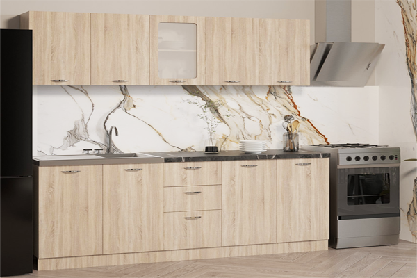 Кухня класична пряма, колір Дуб купити онлайн замовити в інтернет магазині